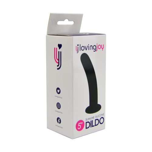 Loving Joy Slimline Silicone Dildo 5 Inch Loving Joy