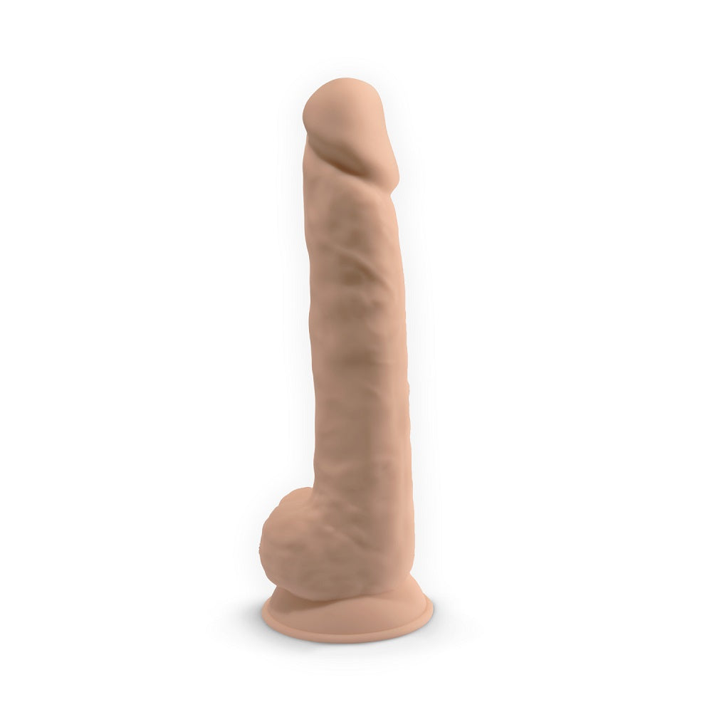 SilexD 15 inch Realistic Silicone Dual Density Dildo with Suction Cup with Balls Silexd