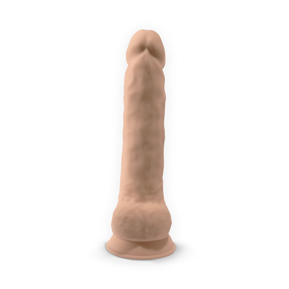 SilexD 15 inch Realistic Silicone Dual Density Dildo with Suction Cup with Balls Silexd