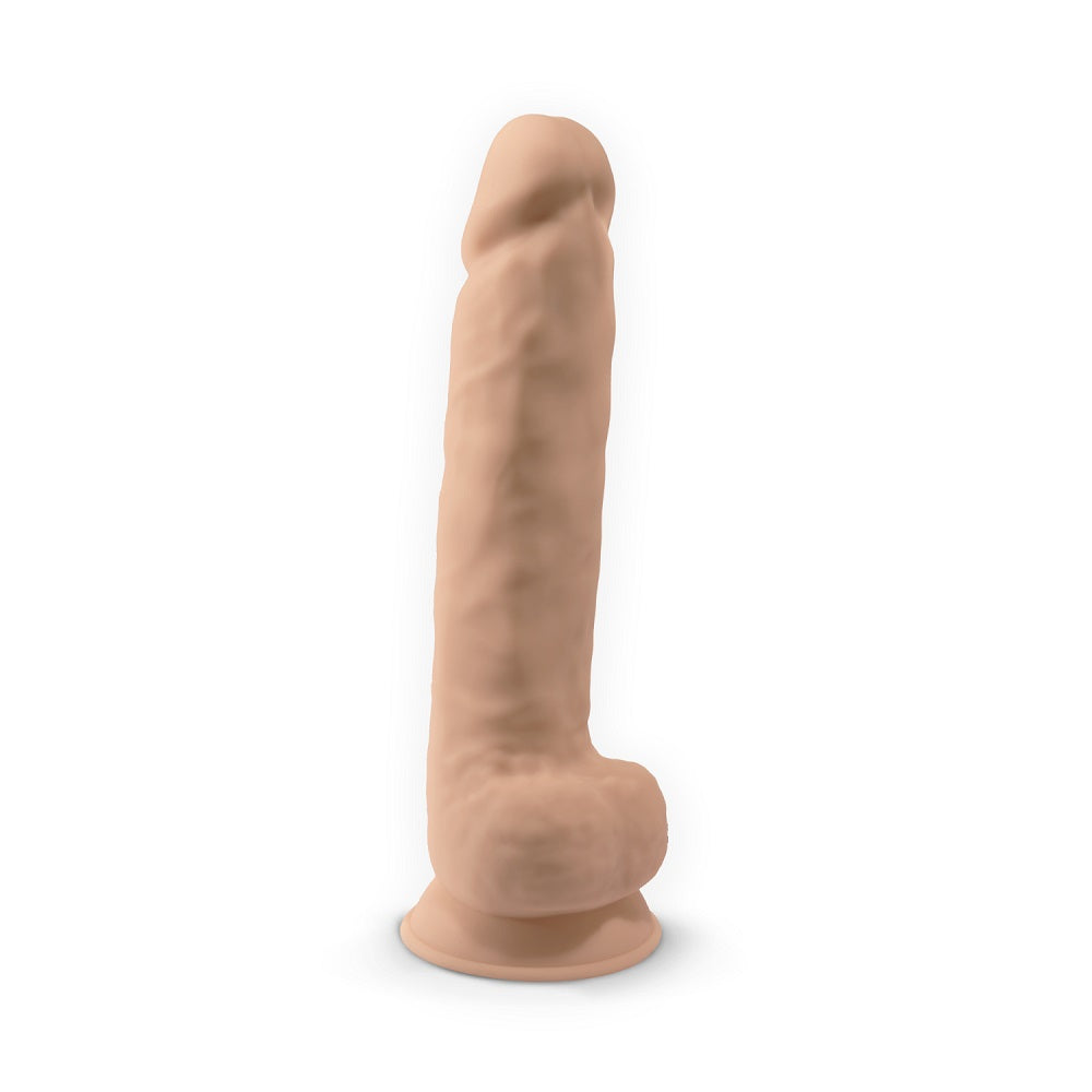 SilexD 15 inch Realistic Silicone Dual Density Dildo with Suction Cup with Balls Silexd