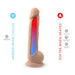 SilexD 15 inch Realistic Silicone Dual Density Dildo with Suction Cup with Balls Silexd