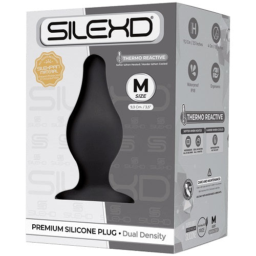 SilexD Dual Density Tapered Silicone Butt Plug Medium Silexd