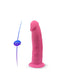 SilexD 6 inch Glow in the Dark Realistic Silicone Dual Density Dildo with Suction Cup Pink SilexD