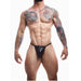 C4M Boost Black Leatherette G-String Large