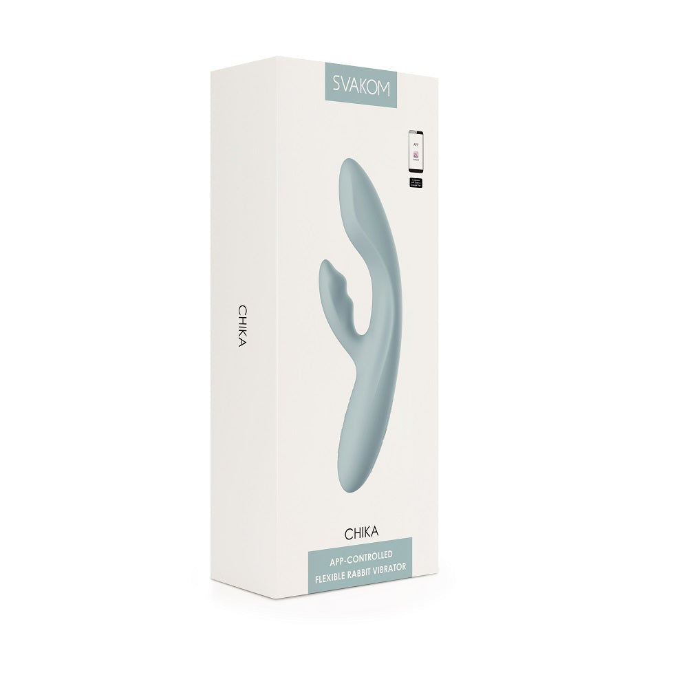 Svakom Chika App-Controlled Flexible Warming Rabbit Vibrator Svakom