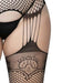 Leg Avenue Lace Top Net Suspender Tights Plus Size Leg Avenue