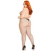 Leg Avenue Racer Neck Bodystocking Plus Size Leg Avenue