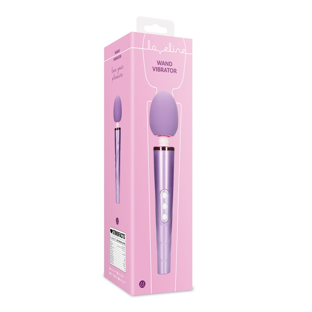 Rechargeable Wand Vibrator Metallic Purple Shots Toys