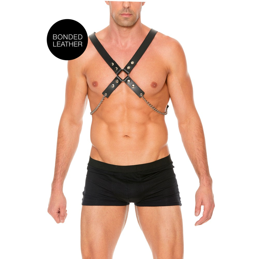 Leather Chain Harness One Size