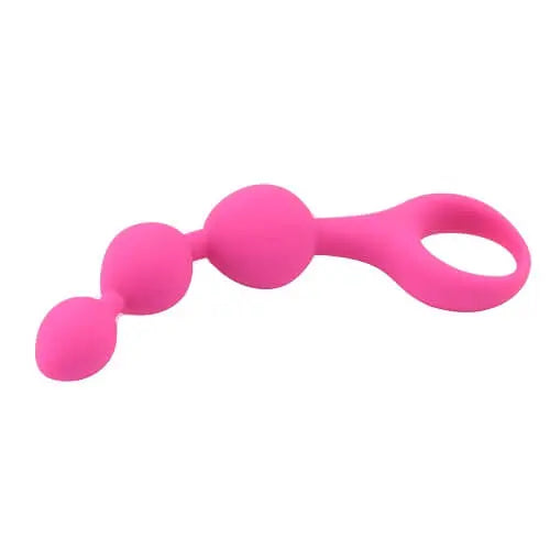 Loving Joy Triple Ripple Anal Beads-Pink Loving Joy