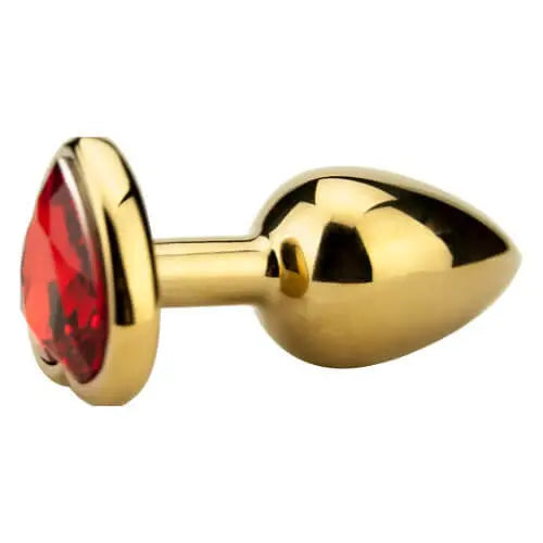 Precious Metals Heart Shaped Butt Plug-Gold Precious Metals