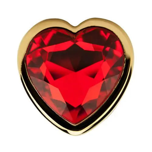 Precious Metals Heart Shaped Butt Plug-Gold Precious Metals