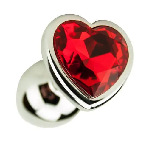 Precious Metals Heart Shaped Butt Plug-Silver Precious Metals