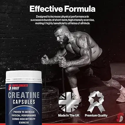 Supplements Direct Creatine Capsules 500mg 120 Capsules Supplements Direct