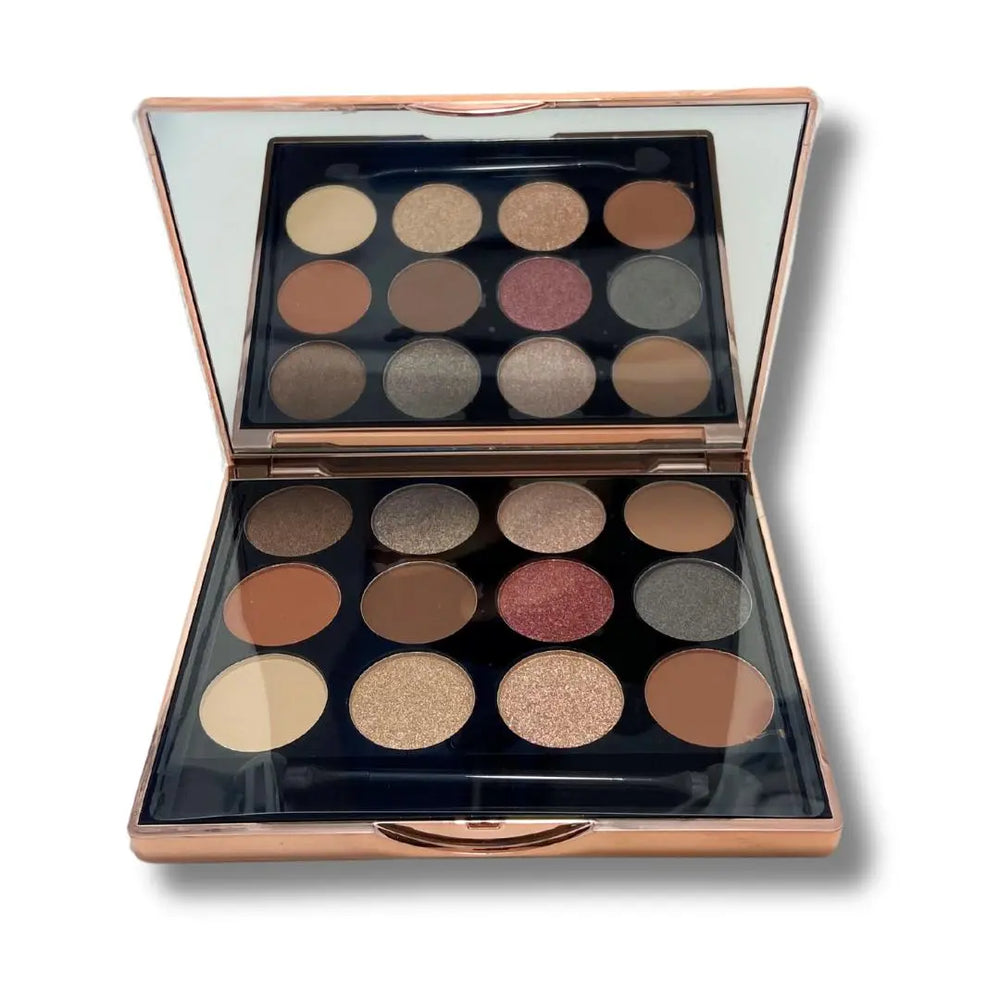 thebeautyworx #SNOB 12 Colour Eye Shadow Pallette and Brush thebeautyworX