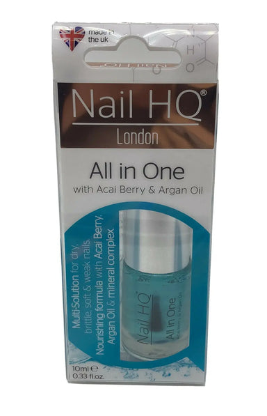 NAIL HQ ALL IN ONE WITH ACAI BERRY AND ARGAN OIL 10ML - The Beauty Store