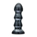 Jet Black Jack Large Ribbed Butt Plug 7 inches