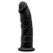 SilexD 9 inch Realistic Girthy Silicone Dual Density Dildo with Suction Cup Black