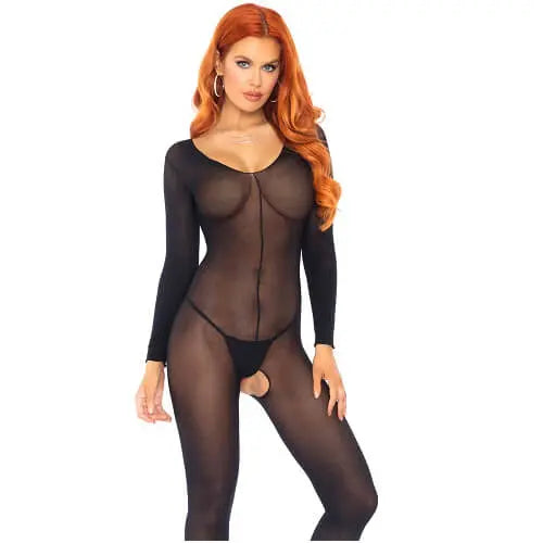 Leg Avenue Sheer Long Sleeves Bodystocking