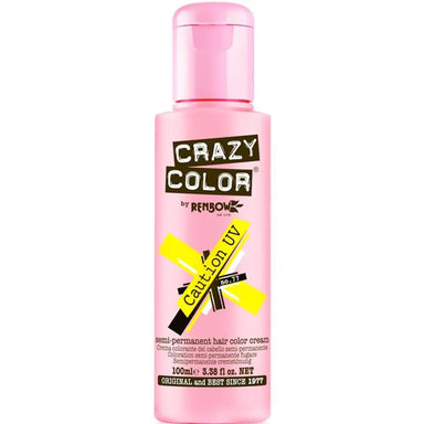 Crazy Color Semi Permanent Hair Dye 100ml - Caution UV - The Beauty Store